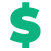 green dollar sign