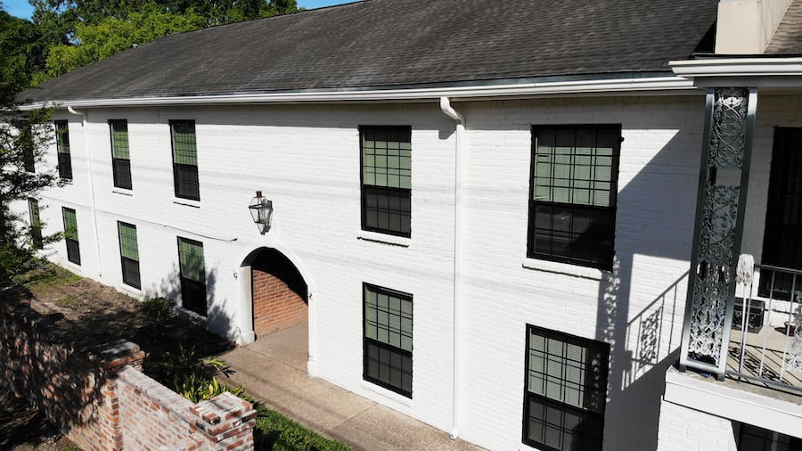commercial building with new windows