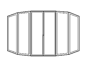 Bow Window with Double-Hung
